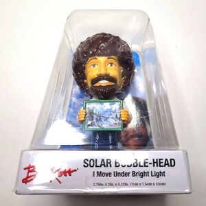 Bob Ross SOLAR BOBBLEHEAD I Move Under Bright Light New Sealed